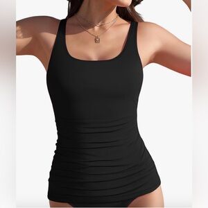 NWOT Black Tankini Swimsuit Set